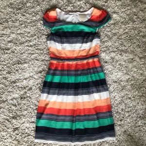 ModCloth Made for EachOther Colorful Striped Dress